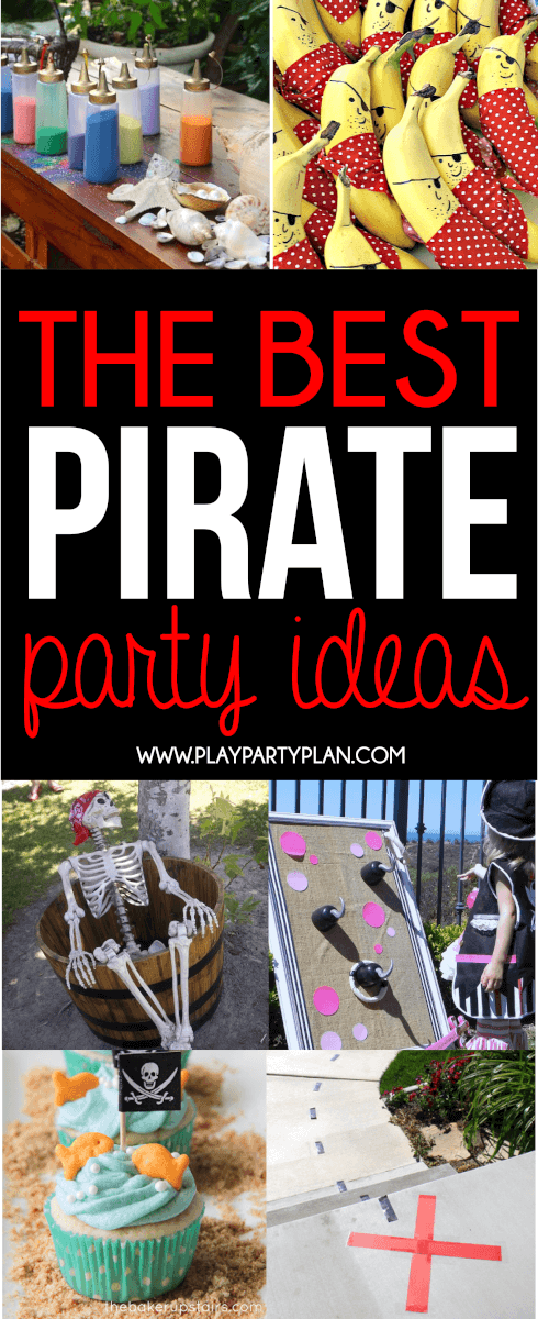 A coleção definitiva de ideias para festas piratas! De ideias que você pode fazer DIY a ideias que você pode comprar, se você