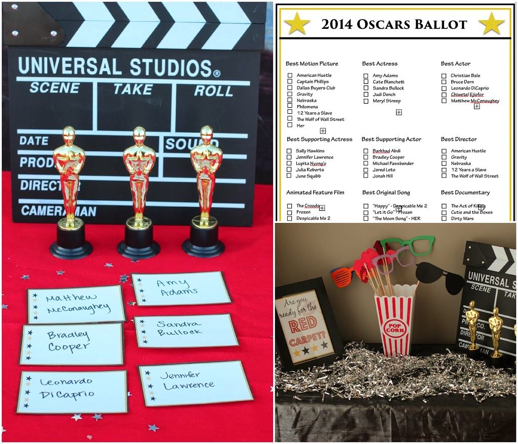 Δωρεάν εκτυπώσιμα παιχνίδια Oscar και ψηφοφορία από το playpartyplan.com #party #Oscars #freeprintables