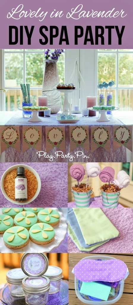 Υπέροχες ιδέες για πάρτι σπα Lavender DIY, ιδανικές για βραδινή κορίτσια