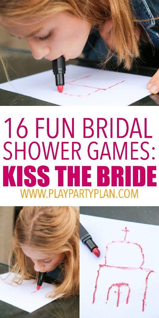 Hranie rúžov ​​na pictionary a ďalšie zábavné svadobné hry so sprchou