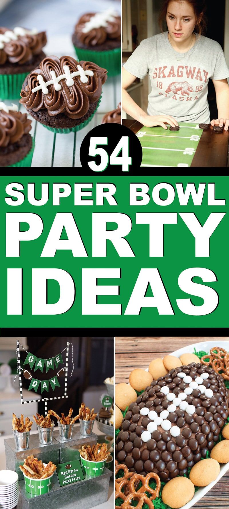 Les millors idees de festes del Super Bowl. Menjar, decoracions i jocs per a festes del Super Bowl.
