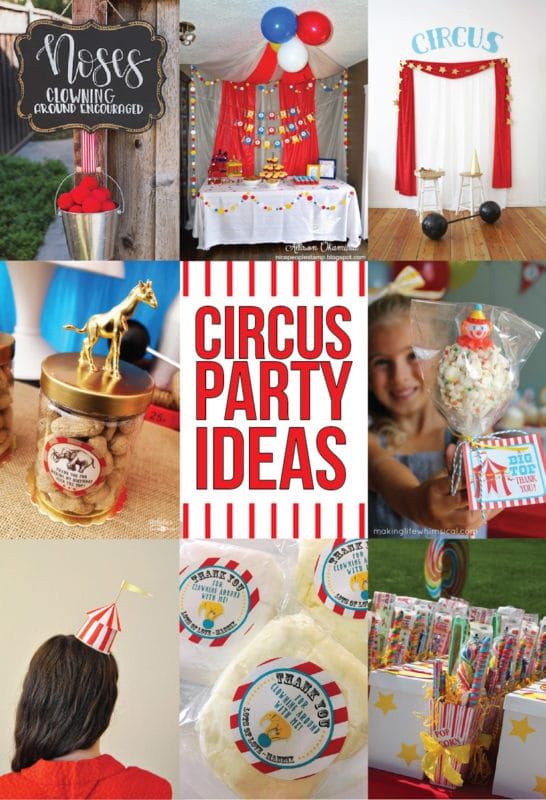 41 εκπληκτικές ιδέες για πάρτι τσίρκου