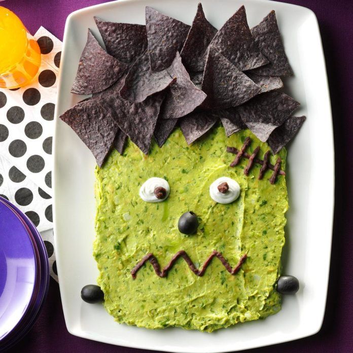 Frankenstein guac y otras ideas para fiestas de Halloween