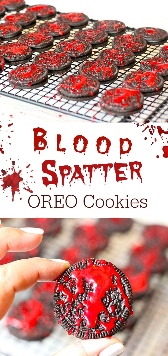 Blutspritzer-Kekse und andere Halloween-Party-Food-Ideen