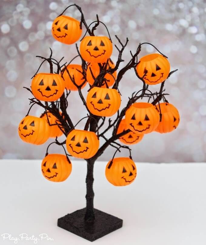 Trick or Treat árbol y otras ideas para fiestas de Halloween