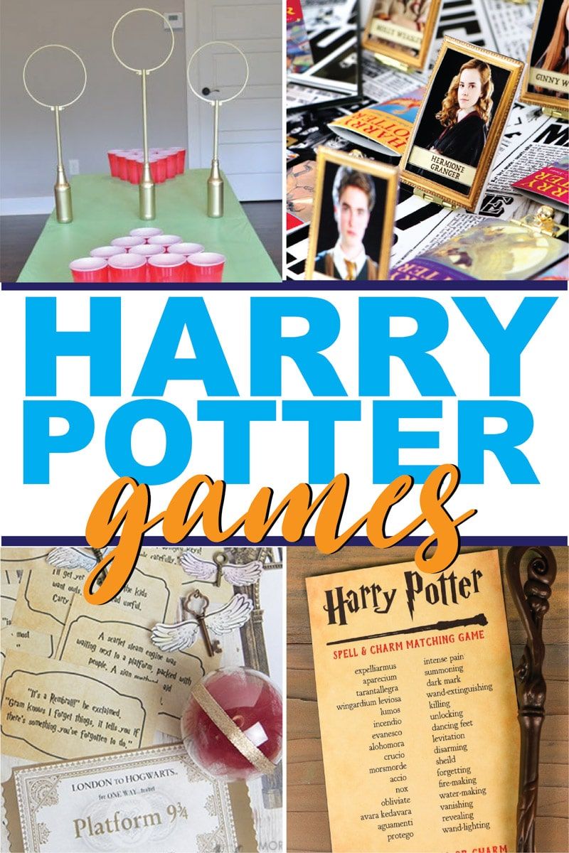 ¡Juegos increíbles de Harry Potter para tu próxima fiesta de Harry Potter! Actividades para niños, adolescentes e incluso para adultos que puedes hacer tú mismo o simplemente imprimir y jugar. ¡Todo, desde juegos de minutos para ganar hasta juegos de mesa e incluso cuestionarios imprimibles! ¡Perfecto para los fanáticos de Harry Potter!