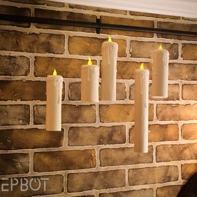 Use essas velas flutuantes para jogos de festa de Harry Potter