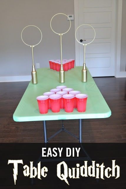 DIY टेबल क्विडडिच और अन्य हैरी पॉटर पार्टी गेम्स