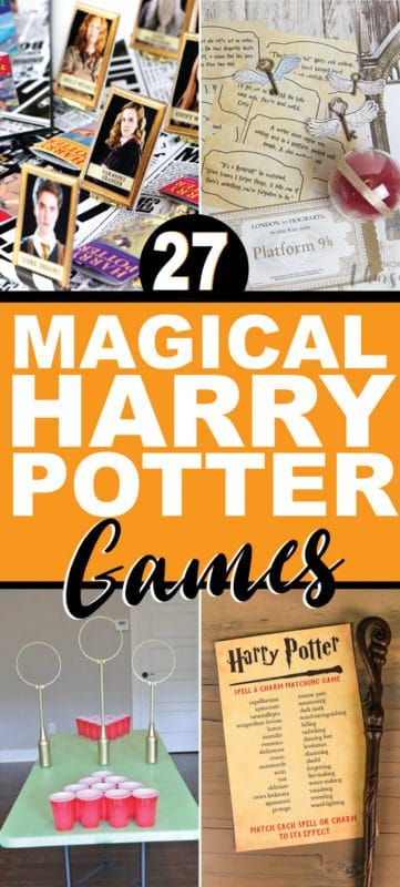 27 stebuklingi Hario Poterio žaidimai jūsų kitai vakarėlei