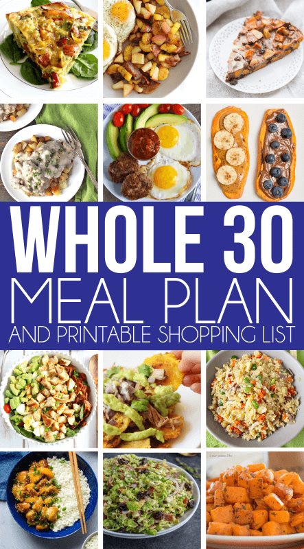 Whole 30 Meal Plan: Week 1