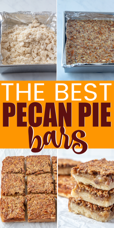 Mga Pecan Pie Bar na may Shortbread Crust