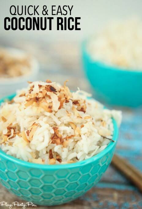 Тази рецепта за кокосов ориз изглежда толкова вкусна, перфектната азиатска гарнитура!