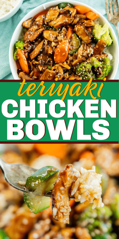 Het beste recept voor teriyaki-kippenkom! Zo gemakkelijk en lekker.