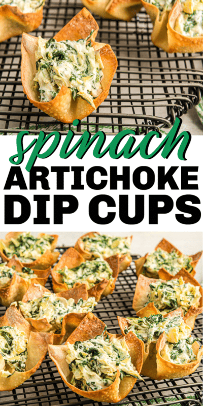 Easy Spinach Artichoke Cups