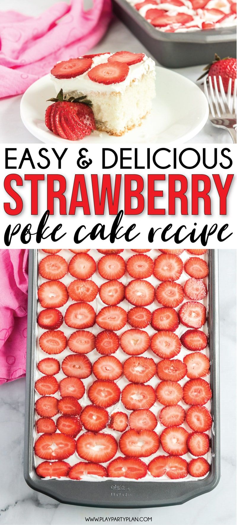 Ett enkelt och läckert recept för jordgubbskakor som gör den perfekta sommarefterrätten!