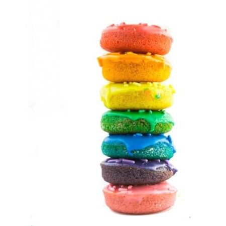 This rainbow donuts recipe is perfect for a rainbow party, St. Patrick