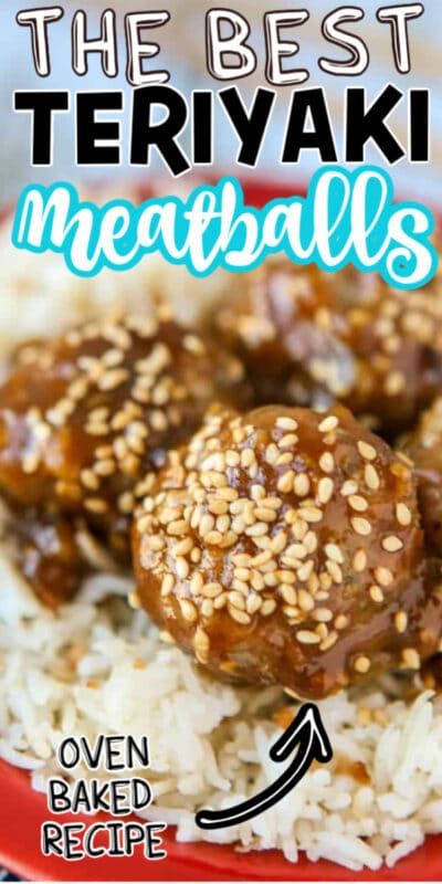 Baked Turkey Meatballs with Teriyaki Sauce
