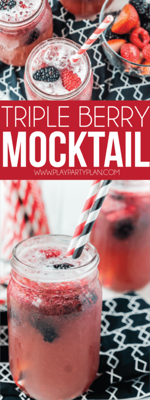 Simply Delicious Triple Berry Mocktail Oppskrift