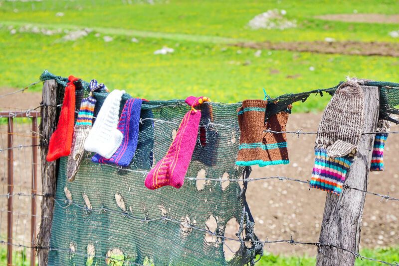 Priglave one size fits all gebreide sokken in Bosnië
