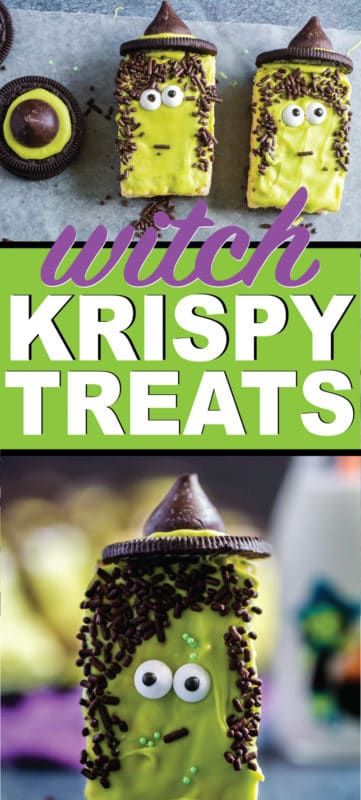 Witch Halloween Rice Krispie Treats