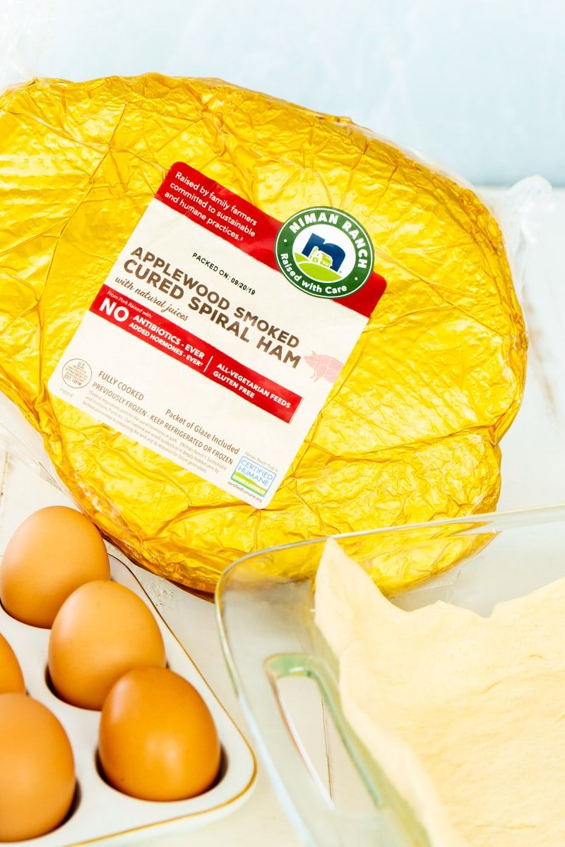 Šunka použitá v kastrolu se šunkou a sýrem