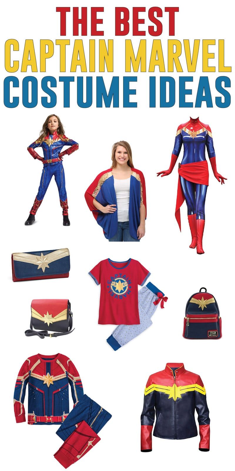 ¡Las mejores ideas de disfraces de Capitán Marvel inspiradas en la nueva película de 2019! ¡Todo, desde opciones de cosplay hasta una camiseta con Brie Larson! Ideas para niños, adultos e incluso bebés. ¡Y toneladas de excelentes opciones de camisetas de Captain Marvel también!
