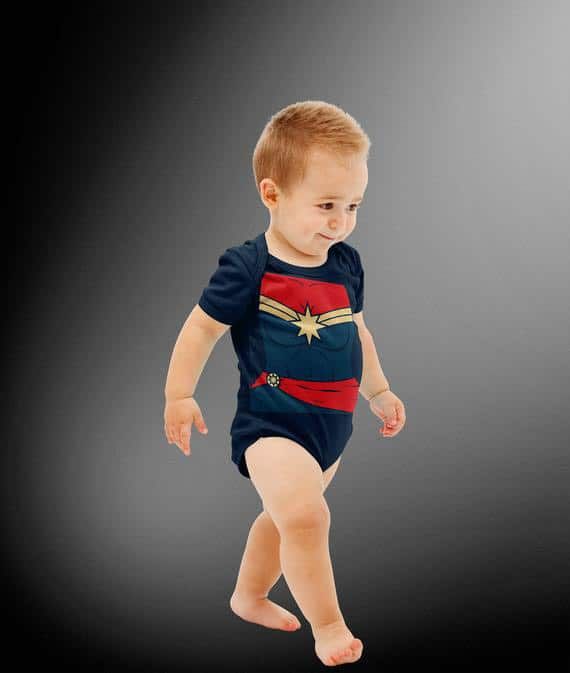 Disfraz de Capitana Marvel para bebé
