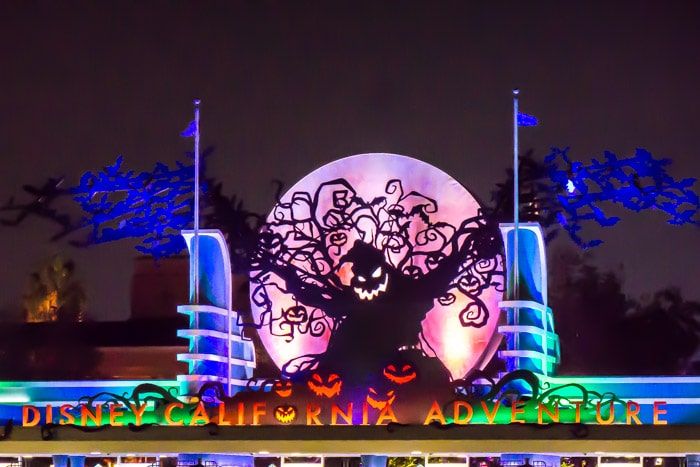 Oogie Boogie man at Disneyland Halloween Time in California Adventure