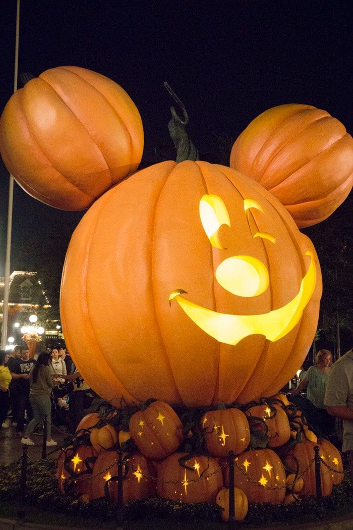 Mickey Pumpkins en Disneyland Halloween Time