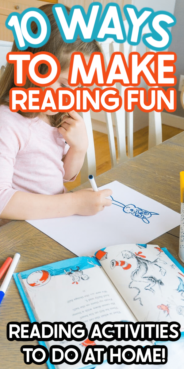 Ces activités de lecture amusantes rendront la lecture à la maison plus amusante pour tous les âges! Parfait pour tous ceux qui cherchent comment rendre la lecture plus amusante à la maison!