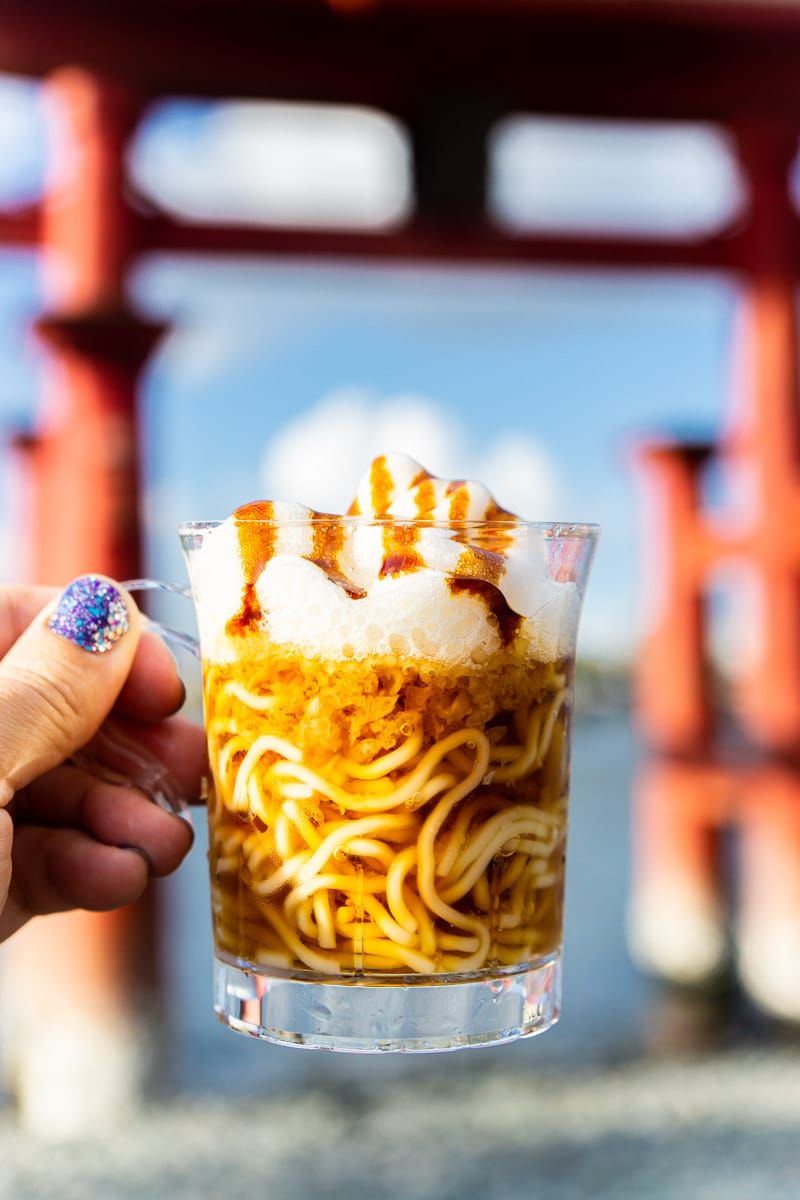 Frothy ramen من قائمة Epcot food and wine Festival 2019