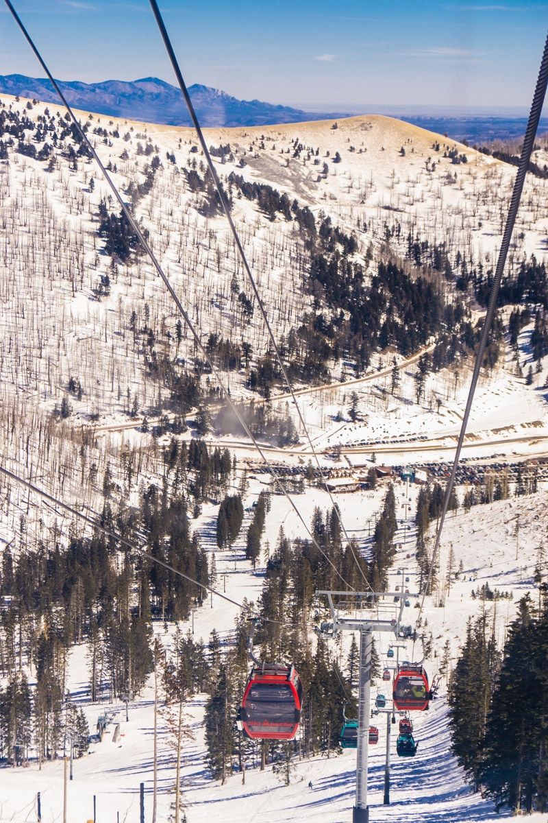 נופים מהגונדולה של סקי אפאצ