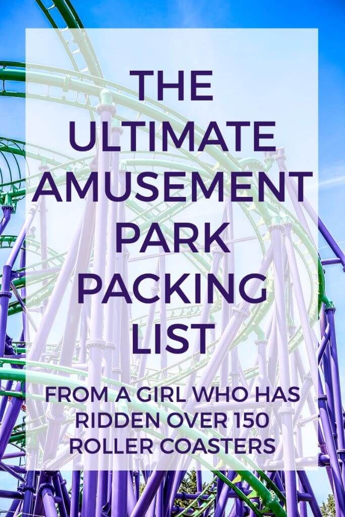 Excel·lent llista d’embalatges per a parcs d’atraccions, incloses un munt de coses que probablement no heu fet
