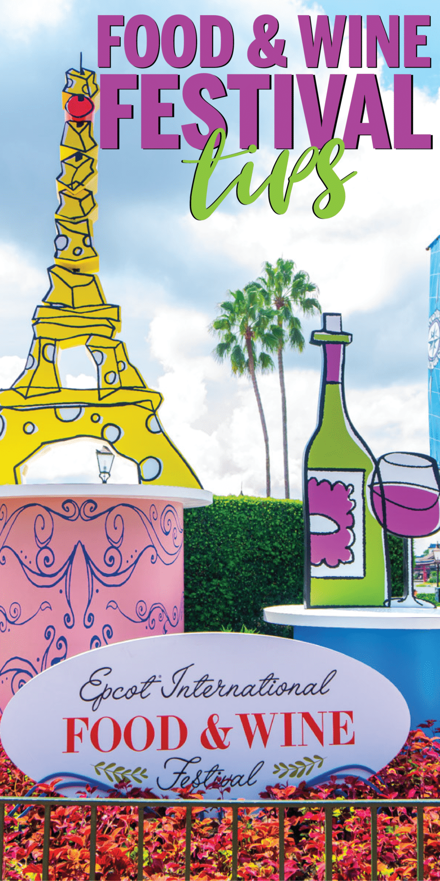 Le guide ultime du festival Epcot Food and Wine 2019! Menu complet, programmation de concerts, trucs et astuces, et plus encore! Tout ce dont vous avez besoin pour découvrir le festival de la gastronomie et du vin Disney cette année!