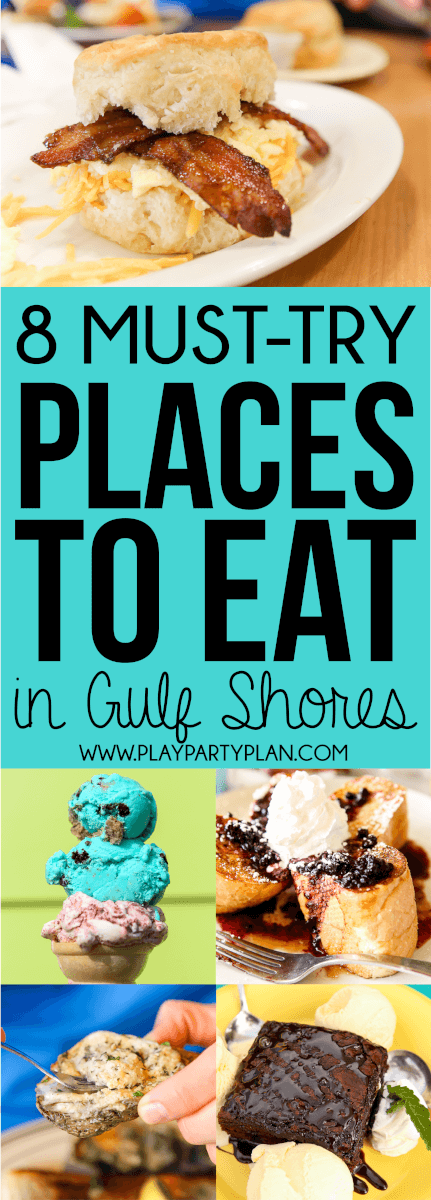 8 restaurants de Gulf Shores que heu de provar la propera vegada per planificar unes vacances a Gulf Shores, Alabama.
