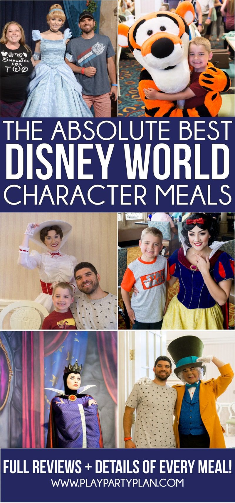 Nejlepší průvodce po stolování postav Disney World aktualizovaný na rok 2019! Seznam nejlepších míst k snídani, ve kterých letoviscích se podávají jídla charakteru, nejlepší pro rodiny s dětmi a další! A individuální recenze každého jídla Disneyho charakteru!