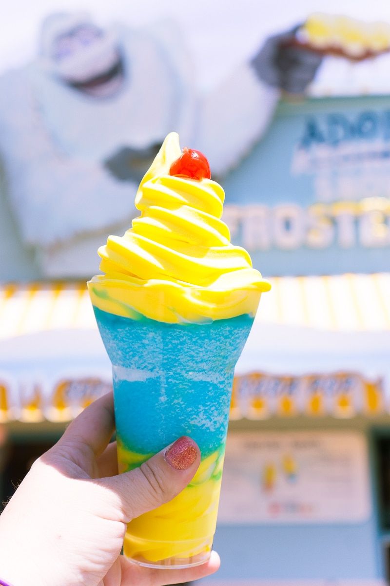 El helado suave de limón en Disneyland