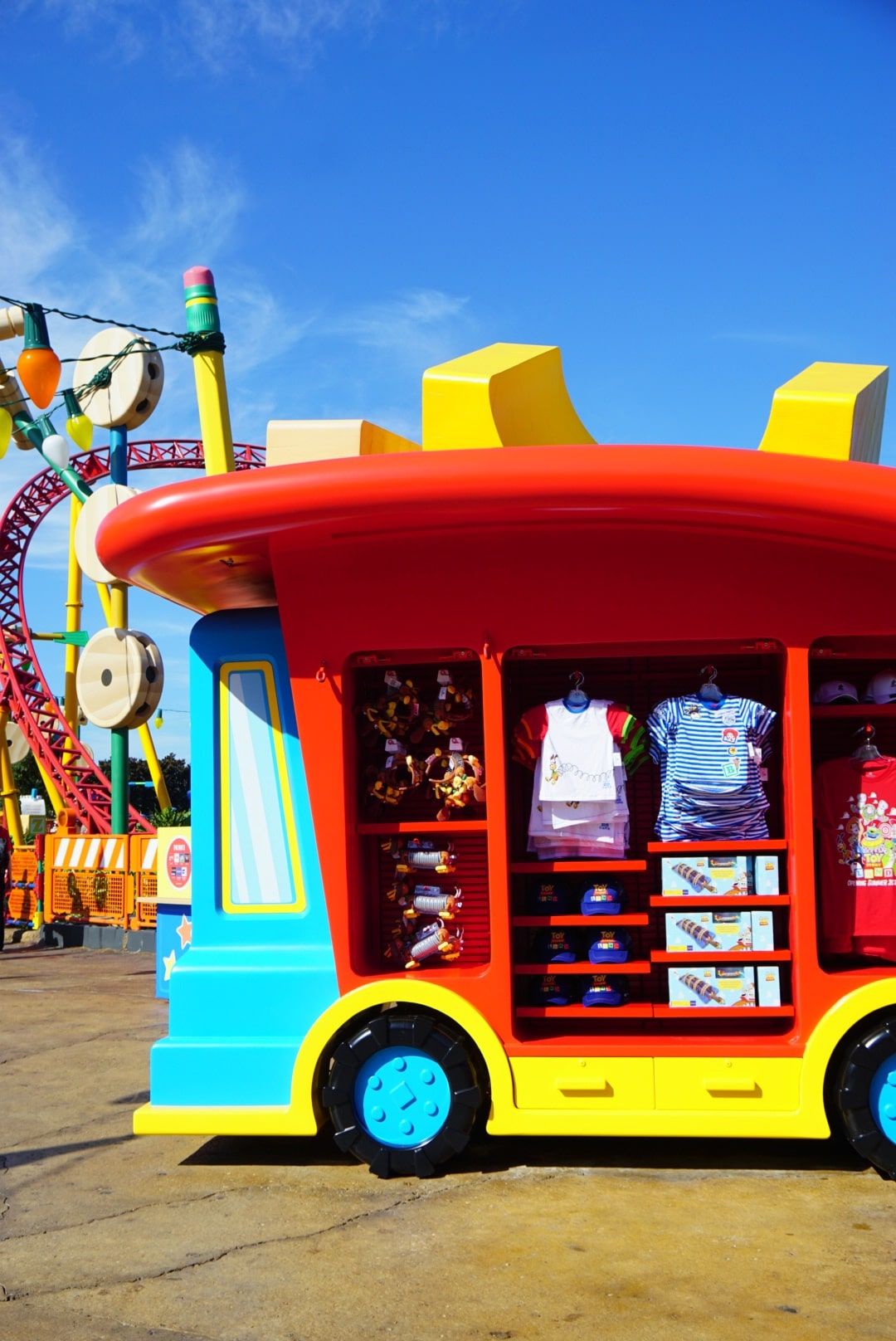 Carrito de mercancías en Toy Story Land Orlando