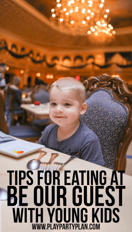 Dicas para comer no restaurante Be Our Guest com crianças pequenas