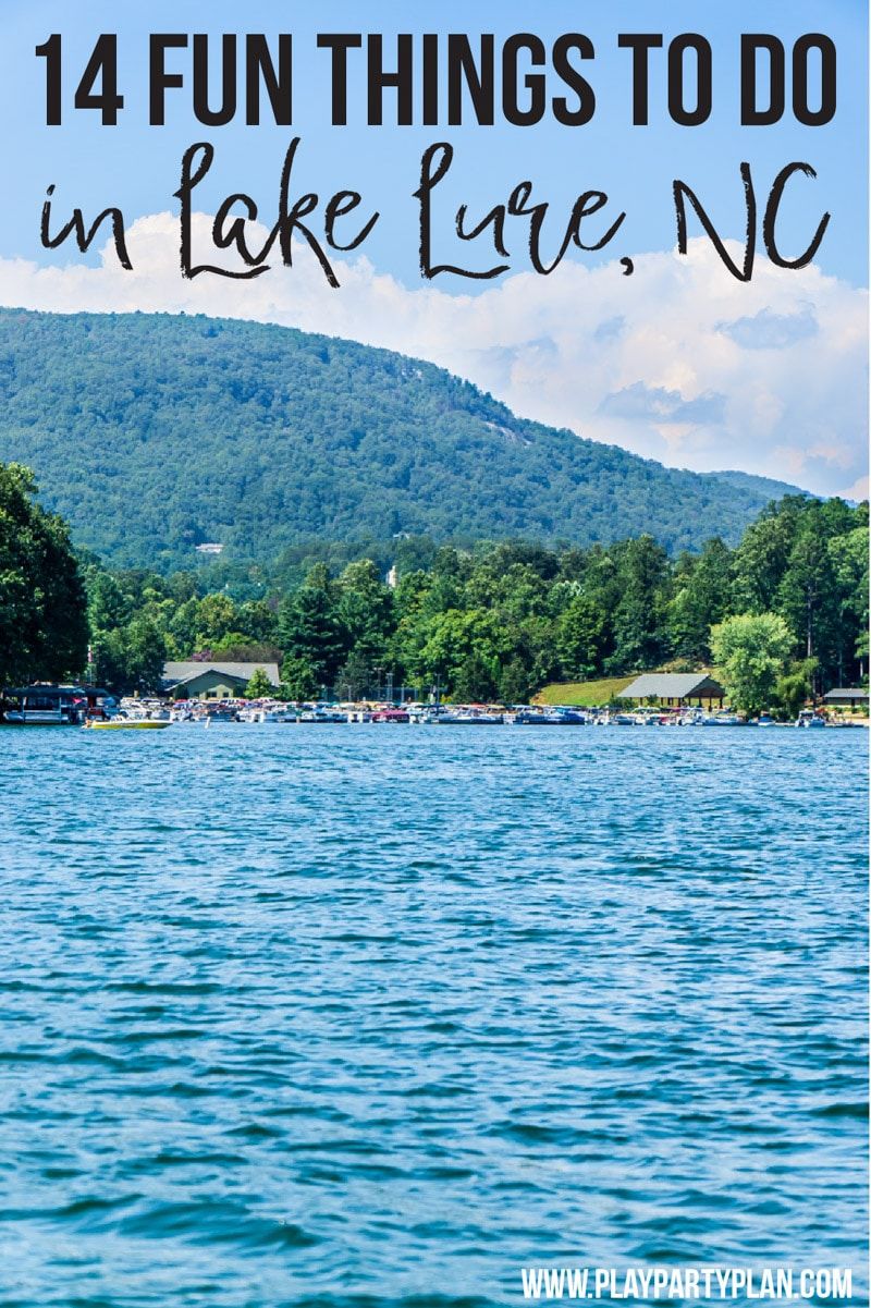 Une photo du lac Lure NC